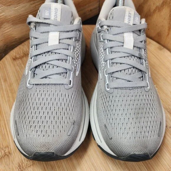 Brooks Ghost 14 Womens Gray Running Shoes Sneakers Size 7 - Picture 3 of 10